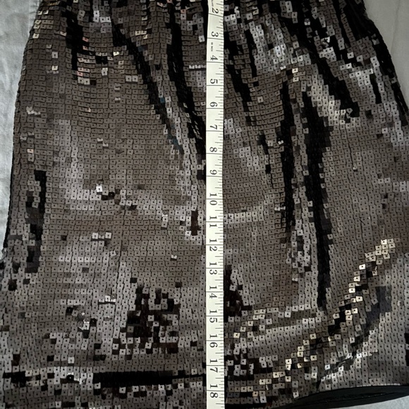 Joe Fresh Black Sequin Skirt Knee-Length Night Out - Picture 4 of 6